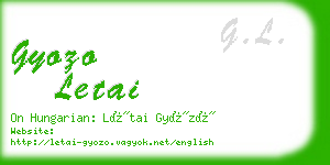 gyozo letai business card